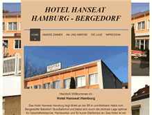 Tablet Screenshot of hotelhanseathamburg.de